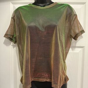 Iridescent Mesh Shirt